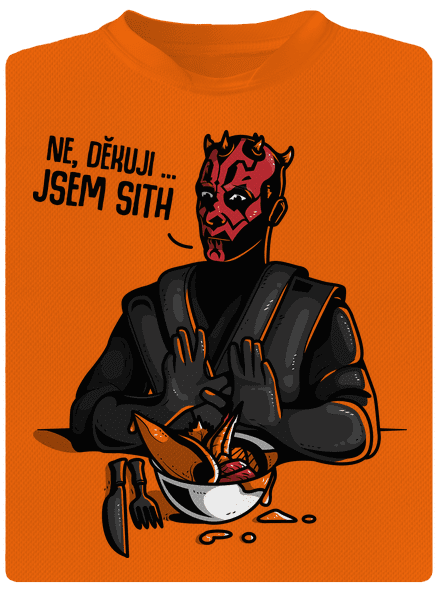 Jsem sith dětské sportovní tričko Neon Orange