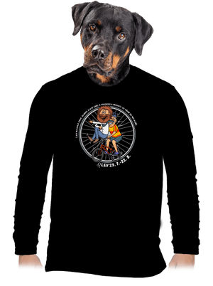 Cyklistický horoskop: Lev pánské dlouhý rukáv Black