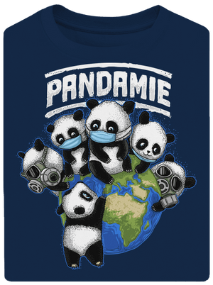 Pandamie unisex tričko oversized Midnight Blue