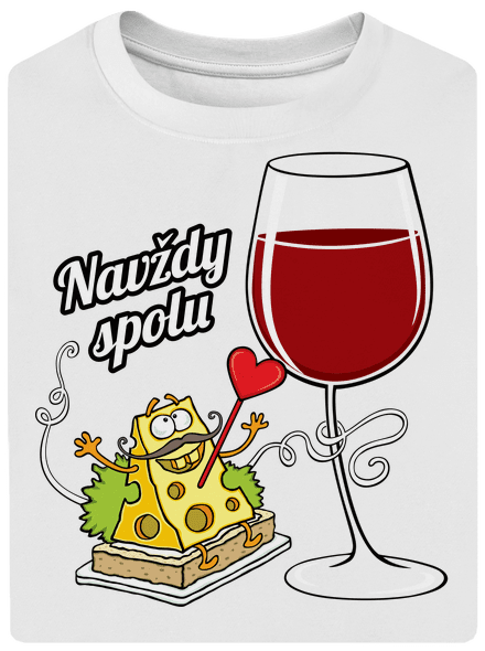 Navždy spolu unisex tričko oversized White