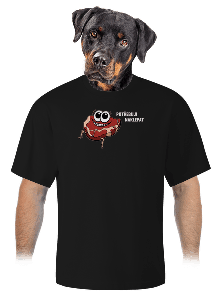 Chceš naklepat? unisex tričko oversized Black