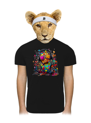 Workaholic robot dětské sportovní tričko Black