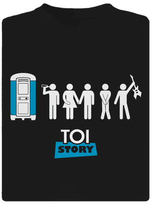 Toi Story pánské sportovní tričko Black