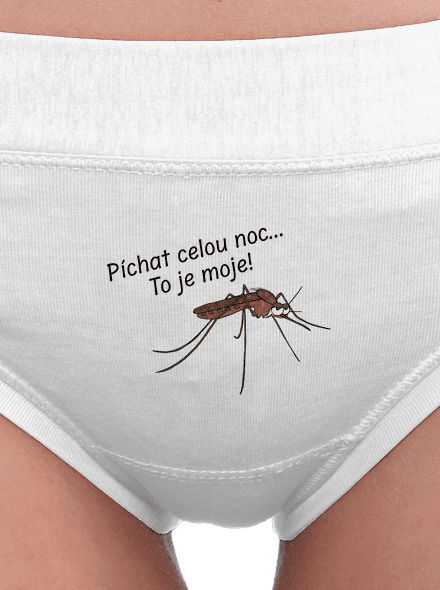 Komár s výdrží dámské kalhotky White