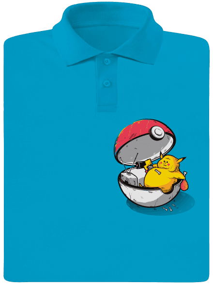 Konec pokémona pánská polokošile Blue Atol