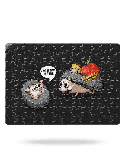 Alergický ježek puzzle White