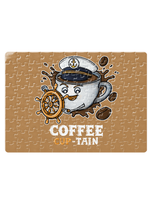 Coffee Cup-tain puzzle White