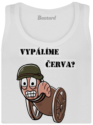 Vypálíme červa? dámské tílko klasické White