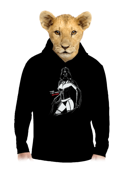 Mrs. Vader dětská mikina klokanka Black