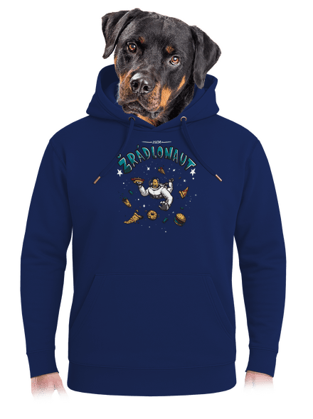Žrádlonaut unisex mikina premium Navy