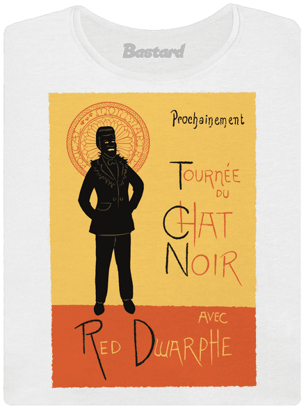 Le Chat Noir dámské tričko s lemem White
