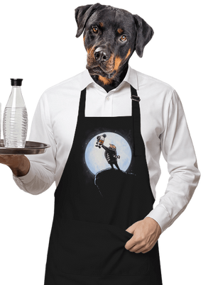 Mimoní král zástěra Black