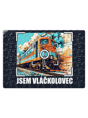 Jsem vláčkolovec puzzle White