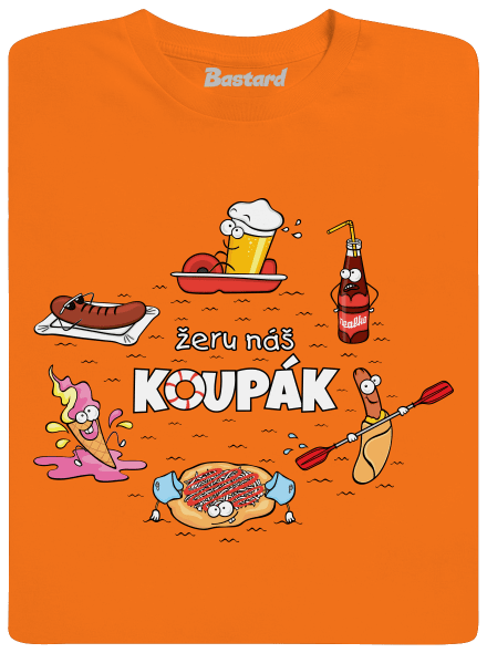 Český koupák pánské tričko Orange