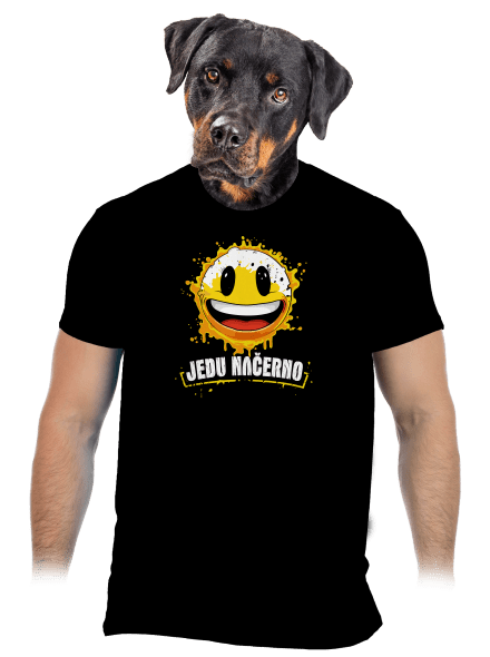 Jedu načerno pánské tričko Black