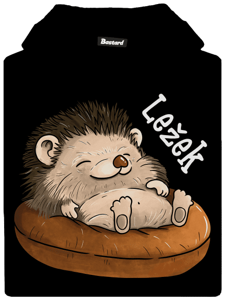 Ležek dětská mikina klokanka Black