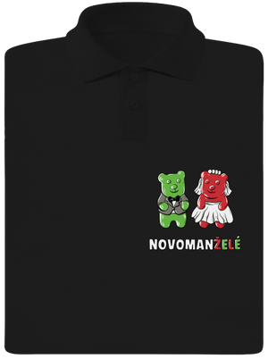 Novomanželé z želé pánská polokošile Black