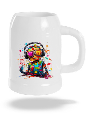 Workaholic robot půllitr White