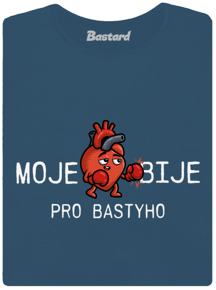 Moje srdce bije dámské tričko premium Petrol Blue