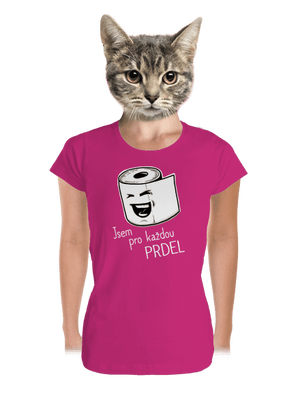 Prdel dámské tričko premium Magenta