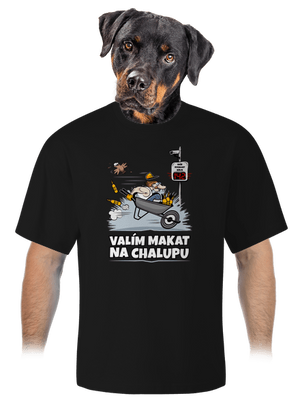 Valím na chalupu unisex tričko oversized Black