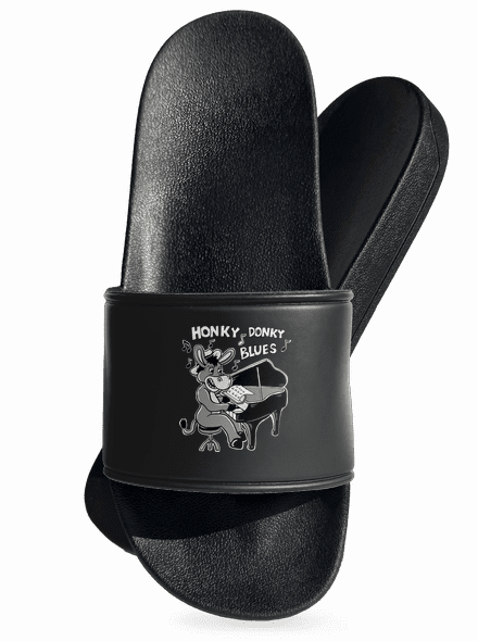 Honky donky blues pantofle Black