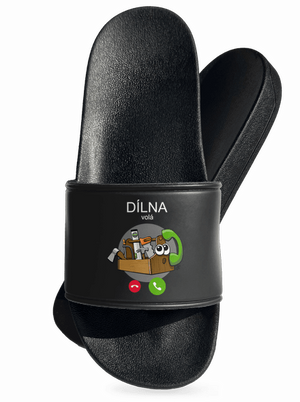 Dílna volá pantofle Black