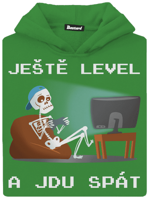 Ještě level dětská mikina klokanka Kelly Green AWD