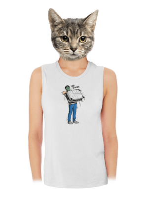 Kufr dámské tílko volné White