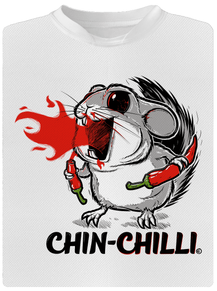 Chinchilli dětské sportovní tričko White