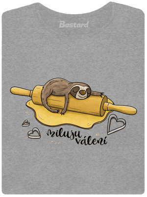 Miluju válení dámské tričko Dark Gray Melange