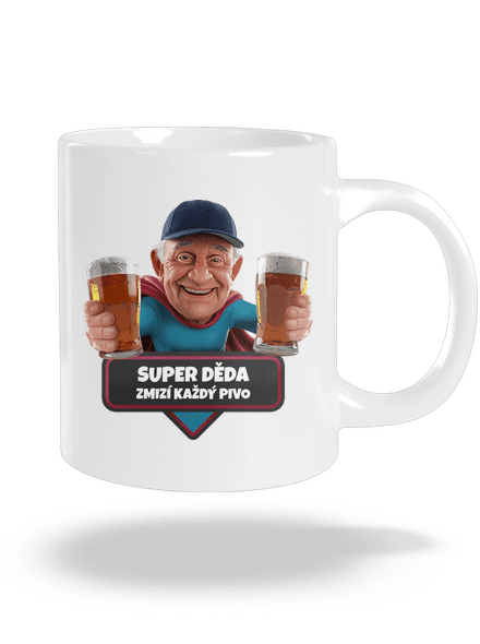 Super děda velký hrnek White