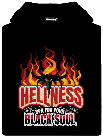 Hellness dětská mikina klokanka Black
