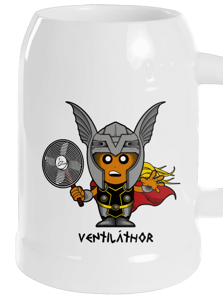 Ventiláthor půllitr White