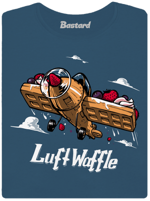 Luftwaffle dámské tričko premium Petrol Blue