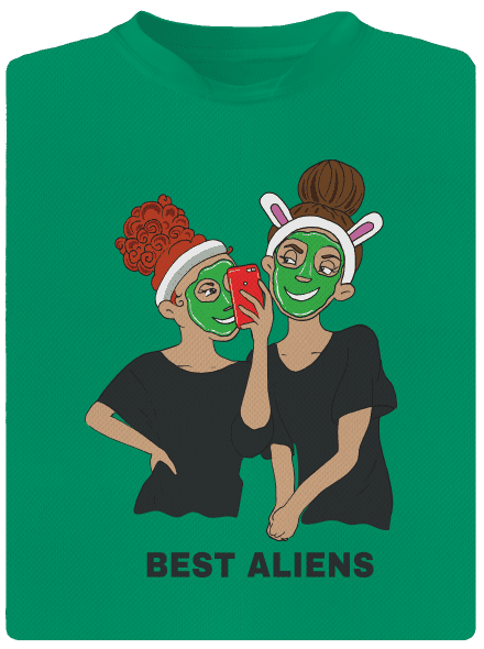 Best aliens dětské sportovní tričko Kelly Green Mal