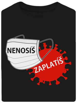 Nenosíš zaplatíš unisex tričko oversized Black