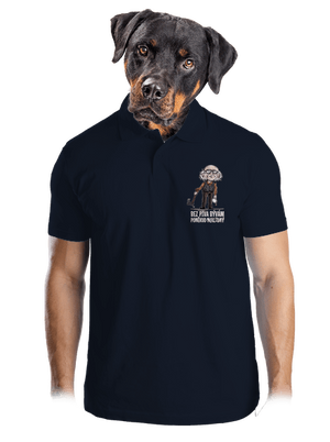 Neklidný bez piva pánská polokošile Navy Mal