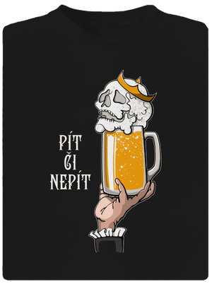 Pít či nepít pánské sportovní tričko Black