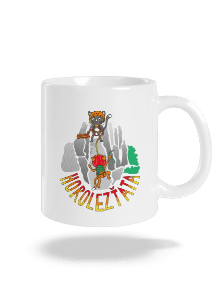 Horolezťata klasický hrnek White