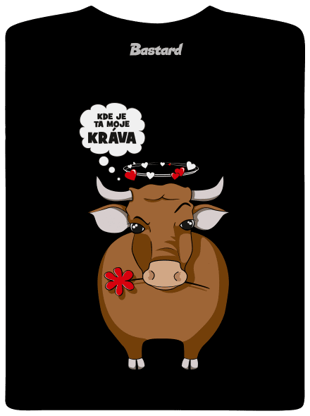 Kráva a bejk dětské tričko Black