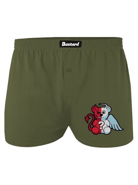 Anděl vs. ďábel pánské trenky Khaki