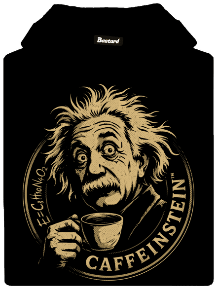 Caffeinstein pánská mikina klokanka Black