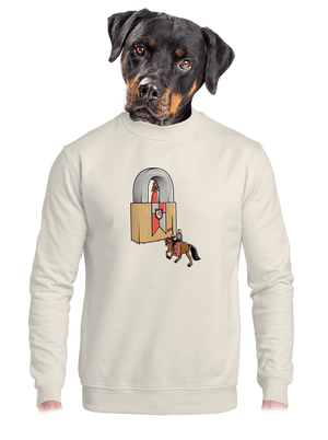 unisex mikina bez kapuce