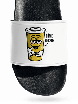 Dáme brčko? pantofle White