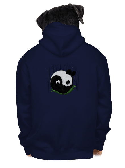 Dvě spící pandy pánská mikina na zip Navy