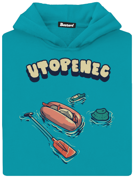 Utopenec dětská mikina klokanka Hawaiian Blue