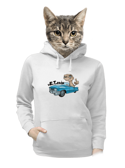Veterán E.T. dámská mikina klokanka White