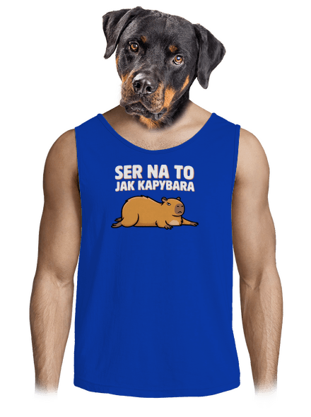 Jak kapybara pánské tílko Royal Blue