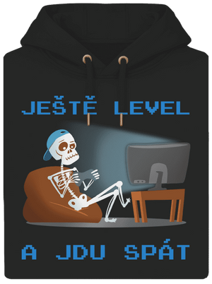 Ještě level unisex mikina premium Dark Black